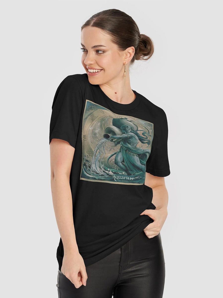 Unisex Aquarius Zodiac Supersoft T-Shirt with Mystical Design product image (9)