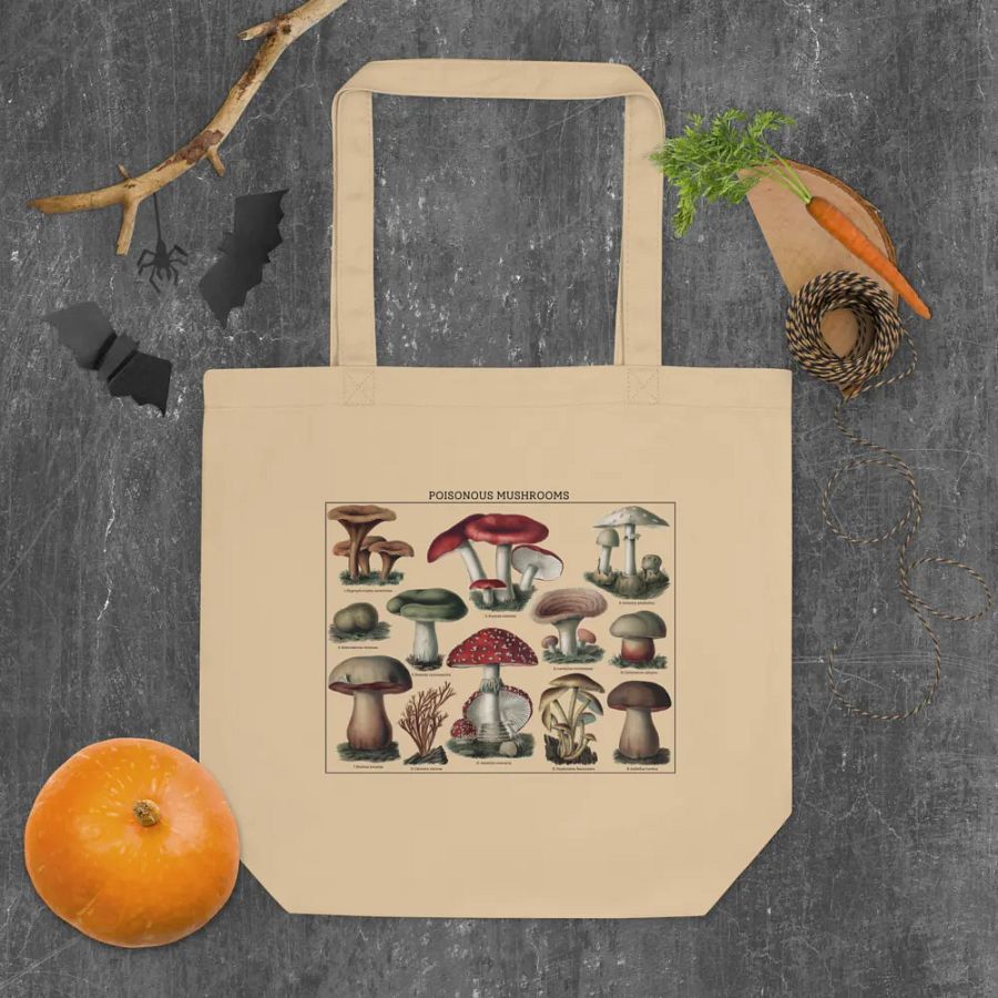 Poisonous And Edible Mushrooms Eco Tote product image (4)
