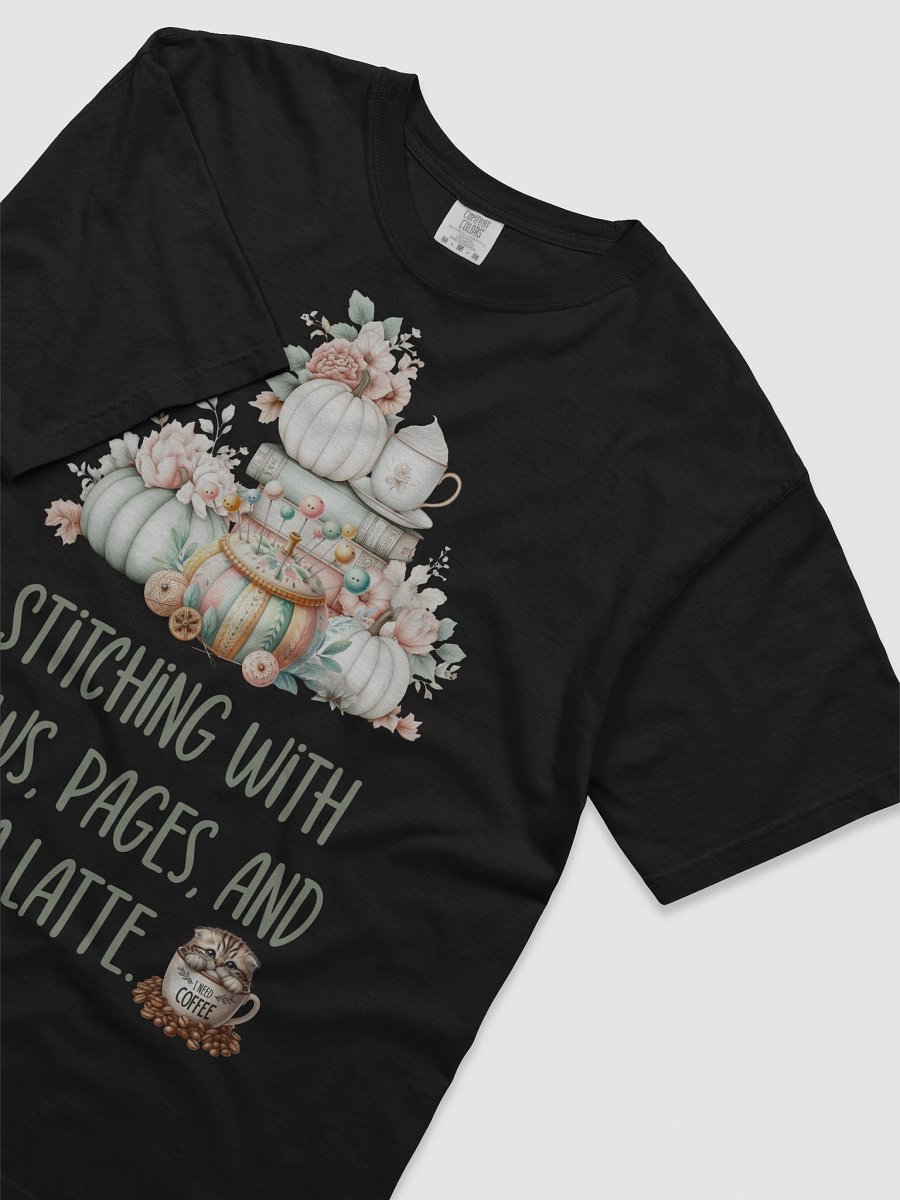 Whimsical Stitching and Latte Vibes T-Shirt product image (2)