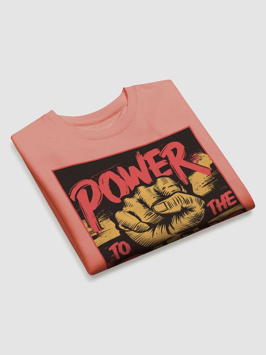"POWER TO THE PEOPLE" premium cotton sweatshirt product image (3)