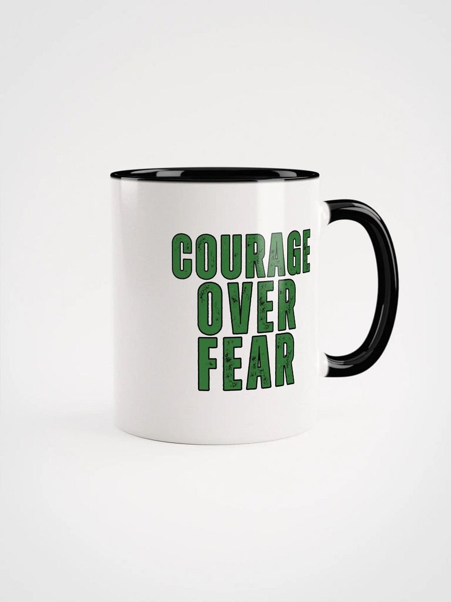 Courage Over Fear Distressed Ceramic Mug product image (1)
