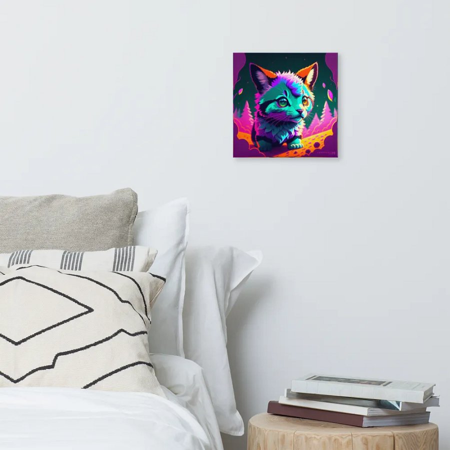 Cute Cat Digital Painting - v7 product image (6)