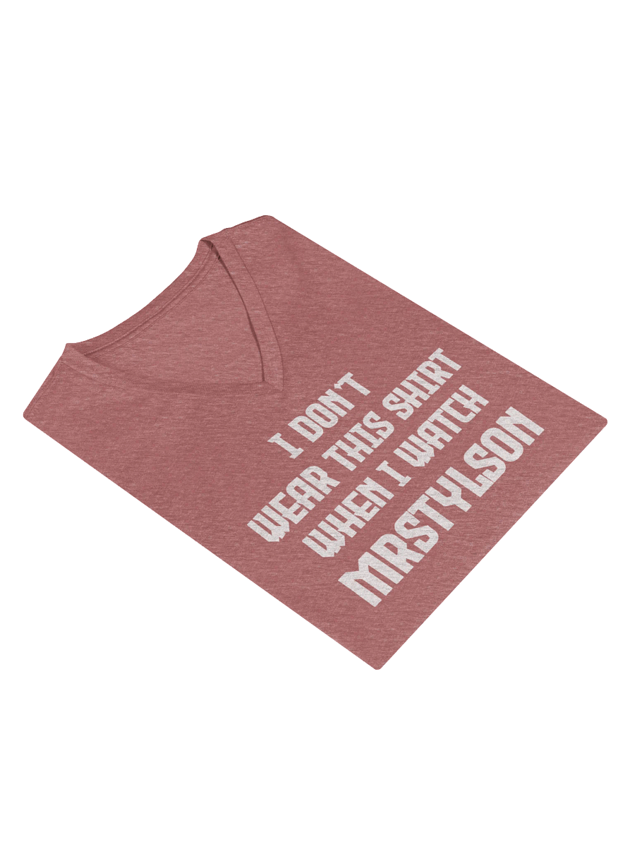 I Don't Wear This Women's V-Neck (White Text) product image (49)