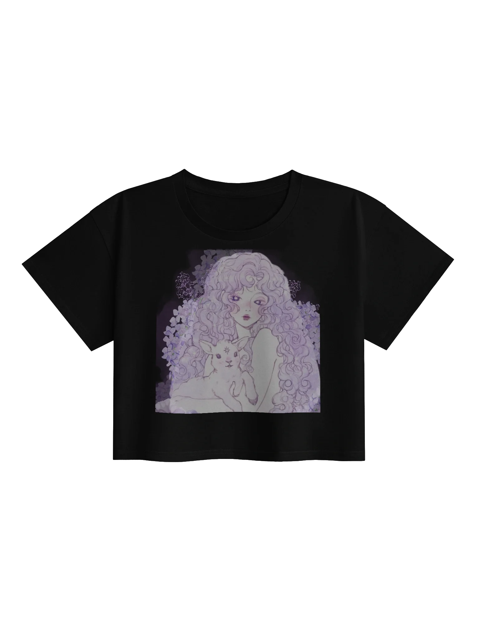THE LAMB HEART TEE Women's Premium Crop Top product image (2)