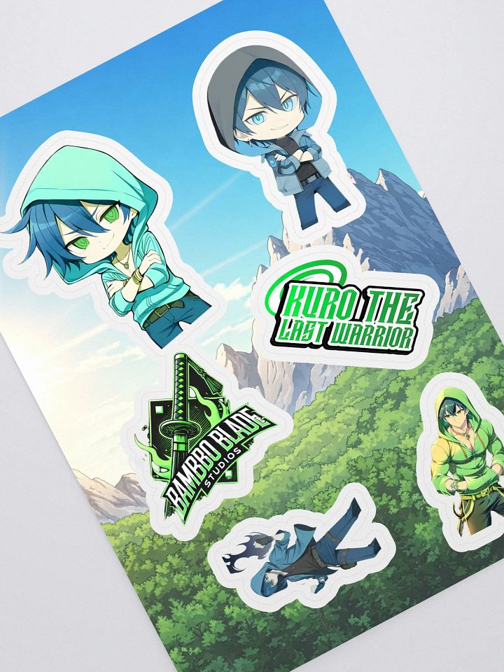kuro and kai Chibi & logo Squad Sticker Sheet product image (1)