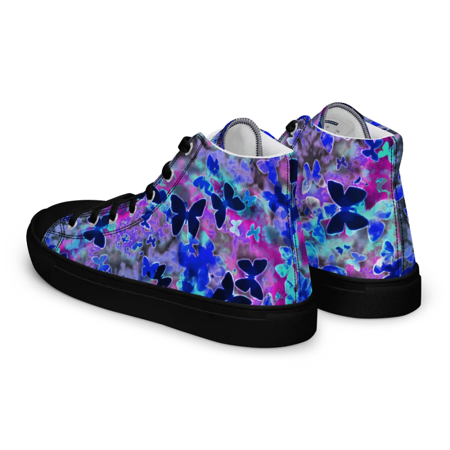 Butterfly nebula High Top Canvas Shoes (womens) product image (9)
