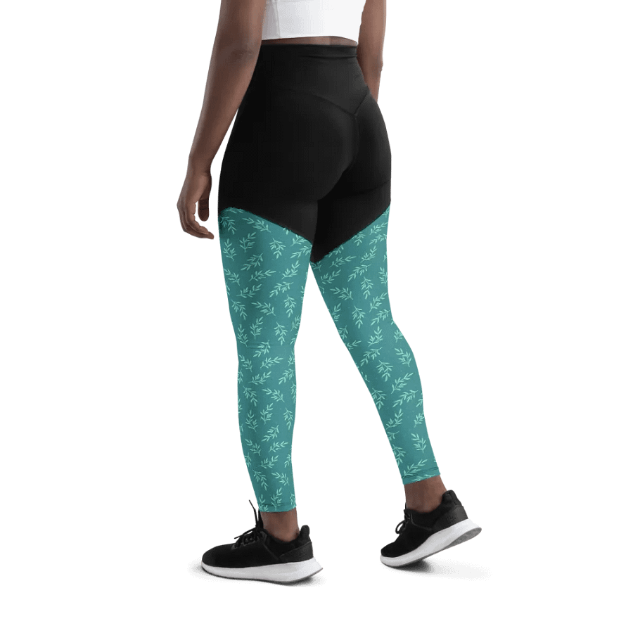 Turq All-Over Print Sports Leggings product image (11)