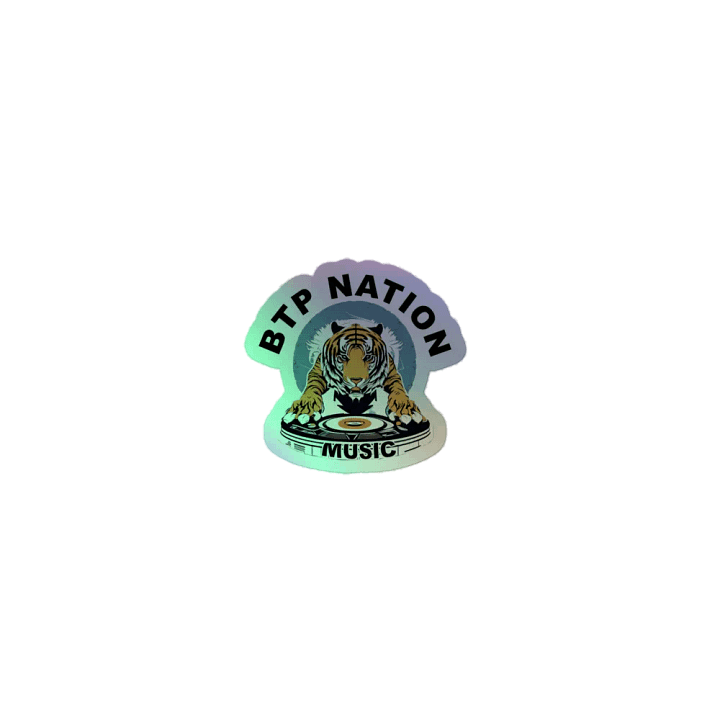 Tiger Turntable Holographic Sticker Sheet product image (1)