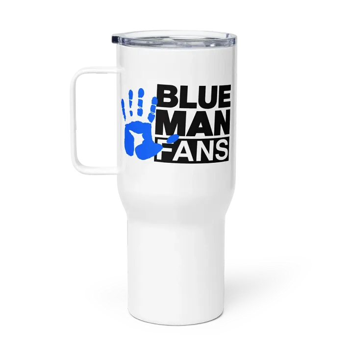 Blue Man Fans Hand Print Tumbler Mug product image (1)
