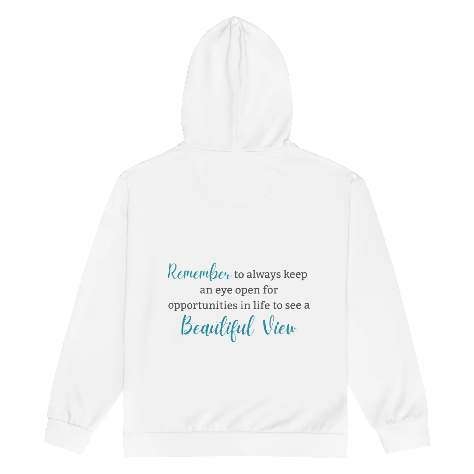 Beautiful View Zip Hoodie - Recycled Materials product image (2)