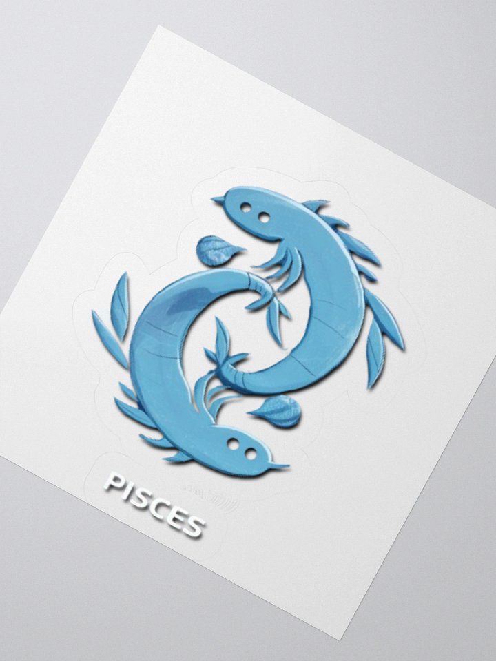 Exclusive Pisces Minimalist Sticker: Dual Fish Design - Perfect for Laptops, Cars, and Astrology Enthusiasts! product image (5)