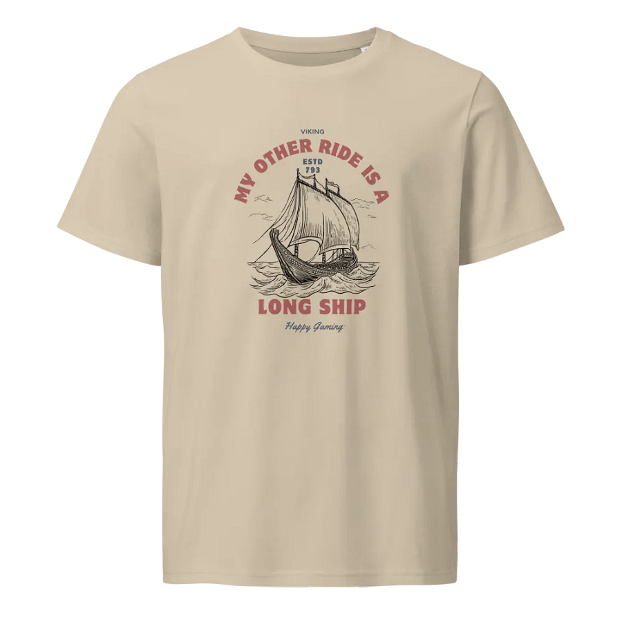 My Other Ride Is A Longship: Organic Tee product image (1)