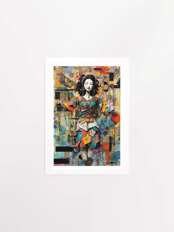 'Geisha' by Edward Martin: Mixed Media Collage Print...Fantasy Marionette Series product image (7)