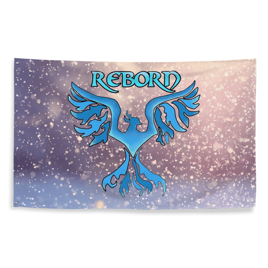 Ice Phoenix Rebirth Cosmic Flag product image (2)