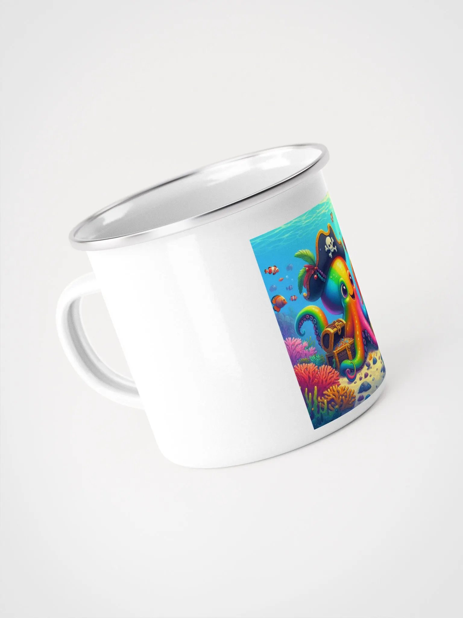 Pirate Octo-Treasure Enamel Mug product image (4)