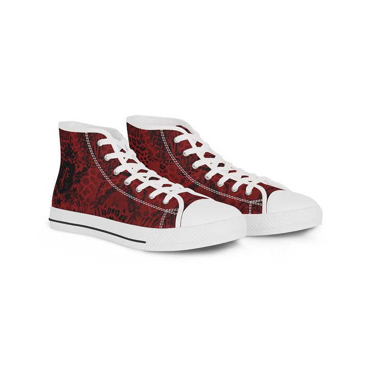 MW ANIMAL PRINT HIGH TOP SNEAKERS (RED) product image (1)