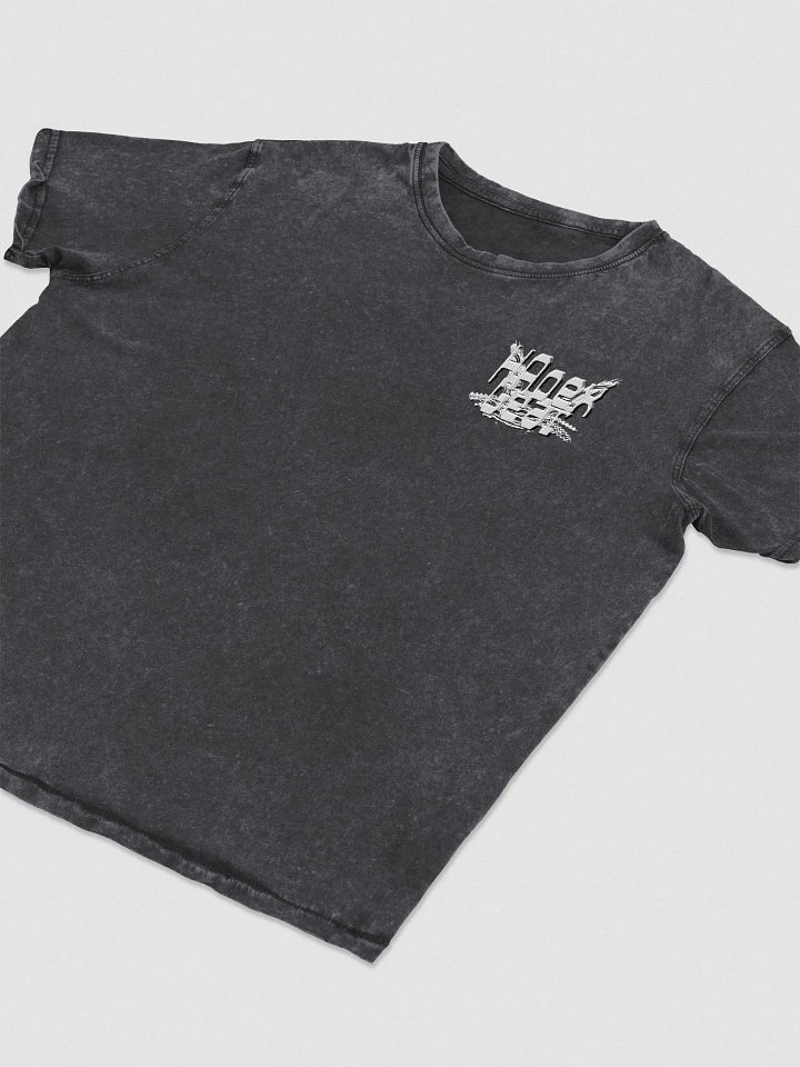 Denim T-Shirt - Embroidered - White HApex Gear Black Logo product image (2)