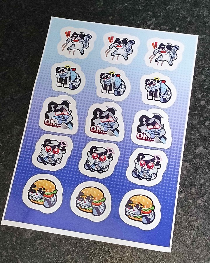 Sleepy's Emote Sticker Sheet product image (1)