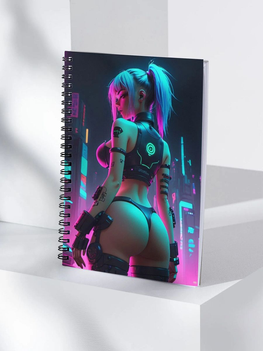 Neon Cyberpunk Dreams Spiral Notebook product image (4)