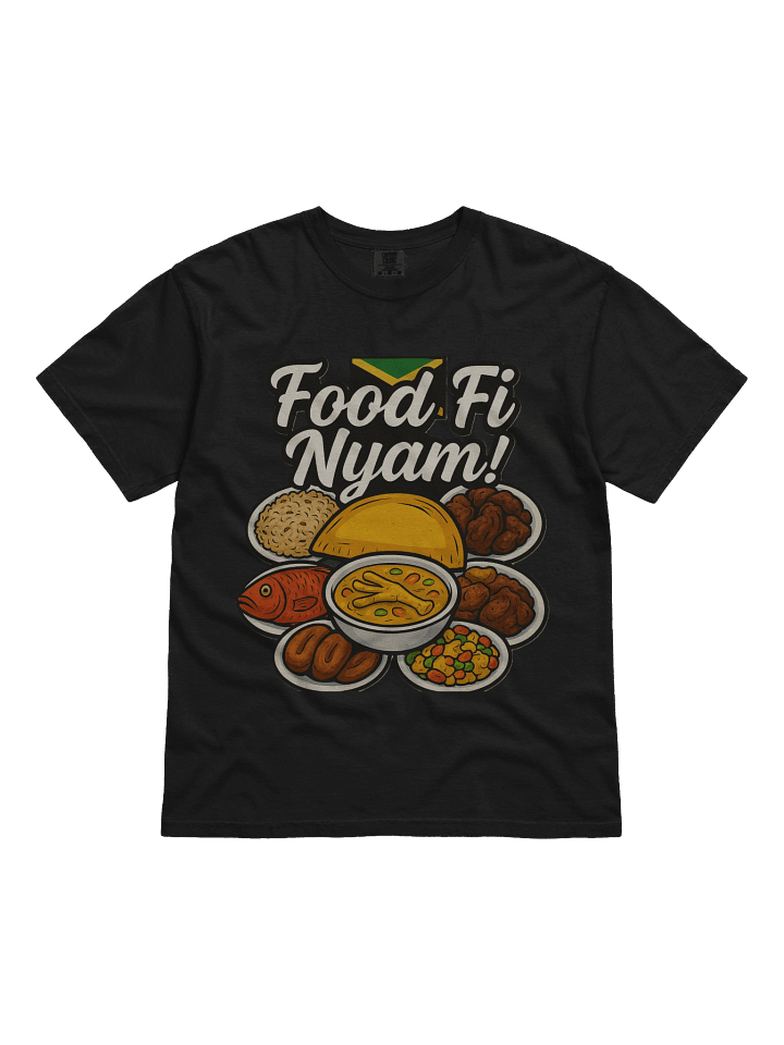 Food Fi Nyam! Illustrated Cotton T-Shirt product image (2)