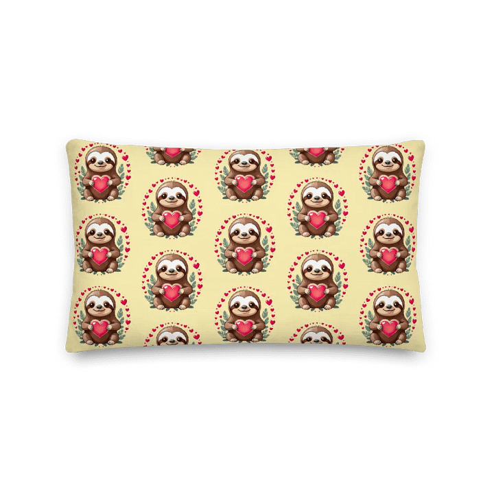 Sloth Love All-Over Pillow product image (2)