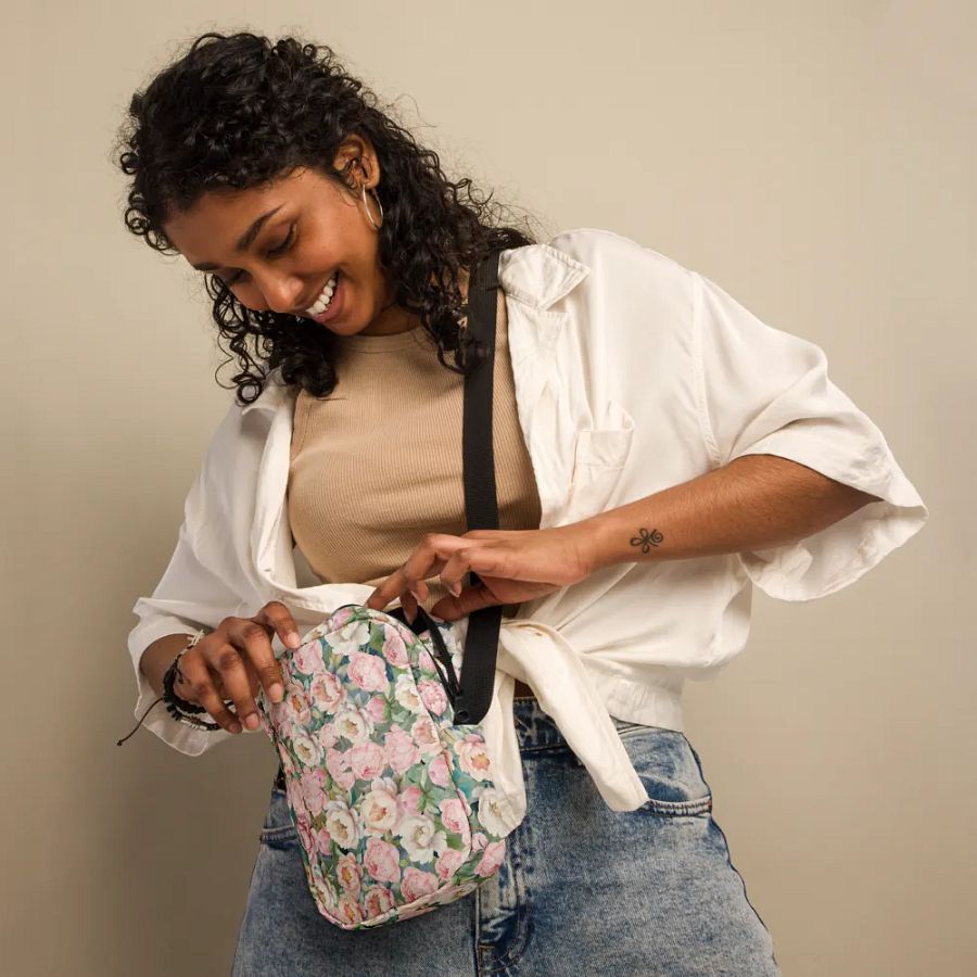 Peony Blossom Crossbody Bag for moms granmas friends product image (12)