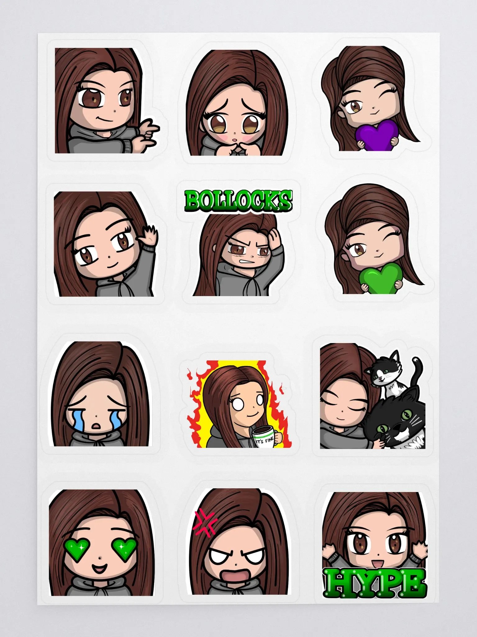 *UPDATED* K E emote sticker sheet product image (1)