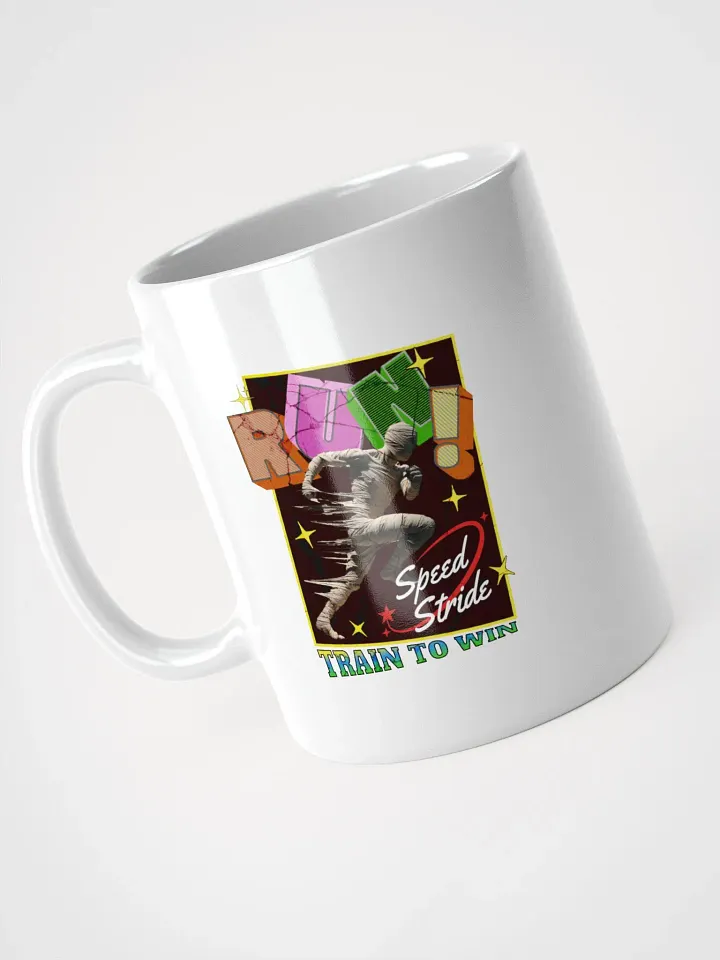 Train To Win Block Letters Run! Speed Stride Mummy Mug product image (2)