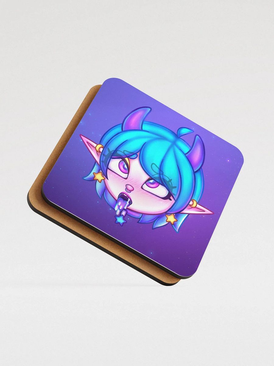 Pinipy Ahegao Glossed Cork Coaster product image (2)