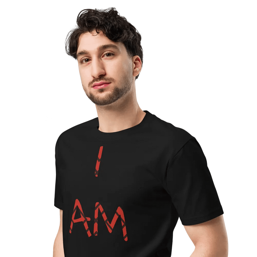 Red & Black Striped 'I AM HIM' Unisex T-Shirt product image (3)