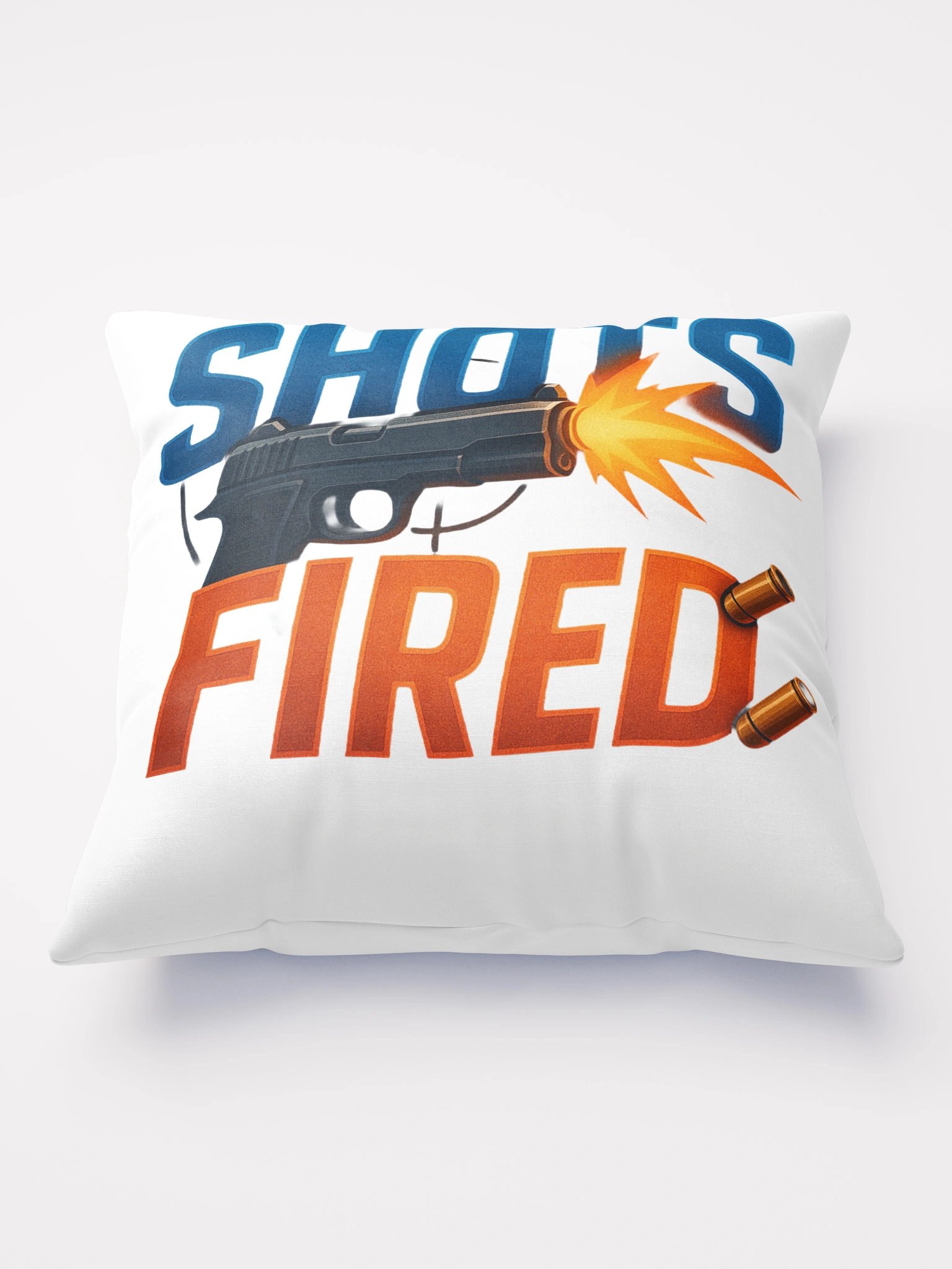 Shots Fired Pillow NEW product image (1)