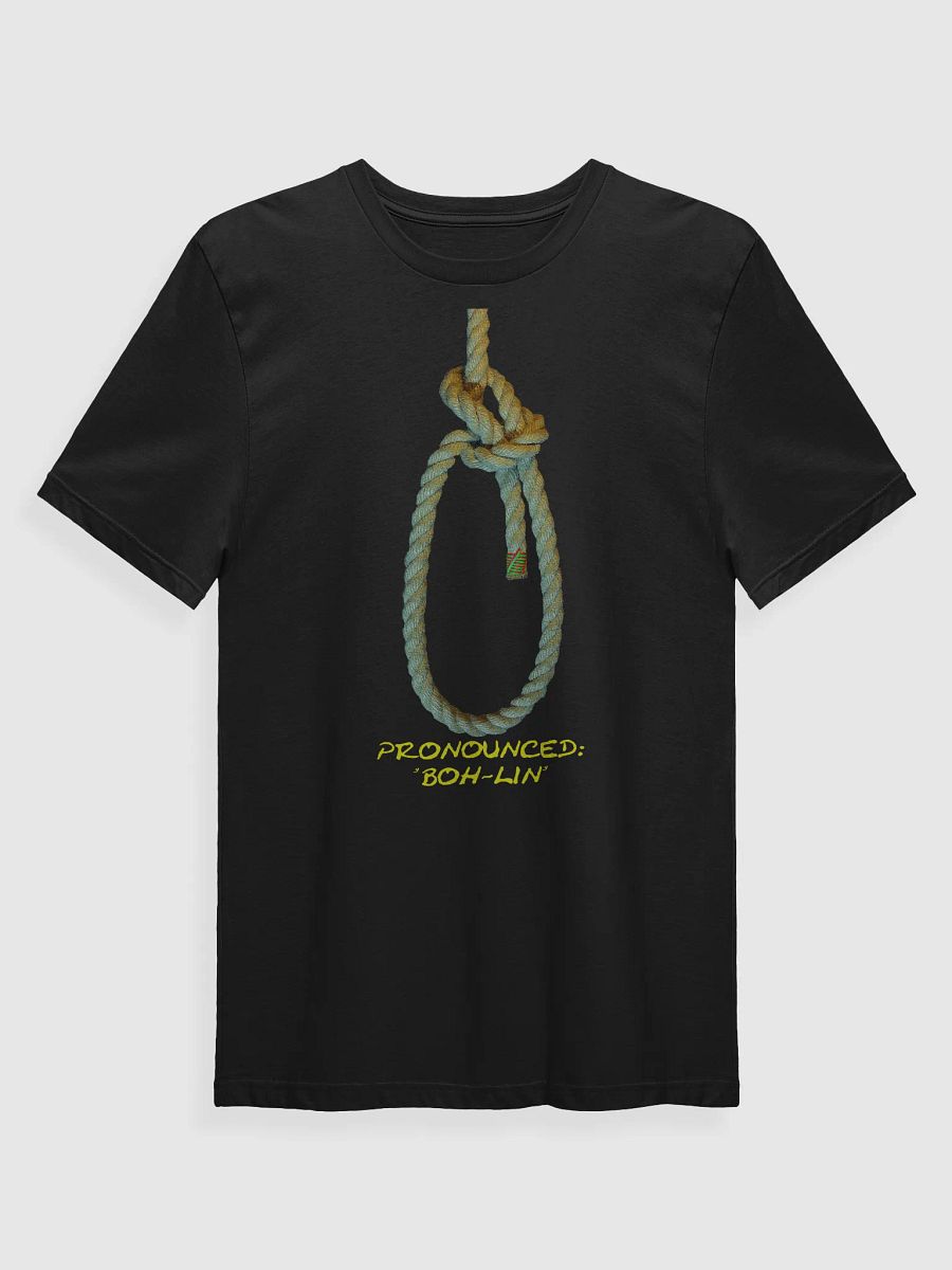 Bowline Knot - Pronounced (Boh-lin) Black T-Shirt product image (1)