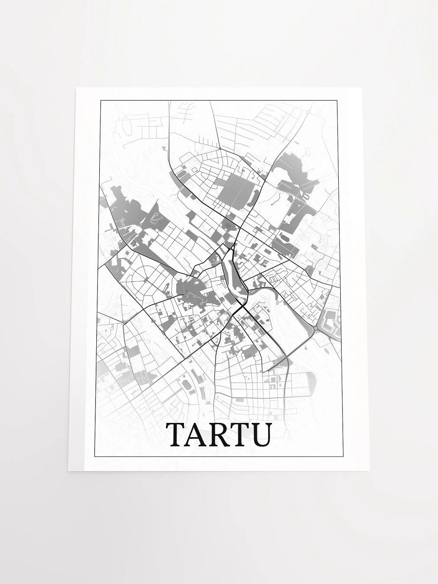 Tartu, Estonia, city map print product image (18)