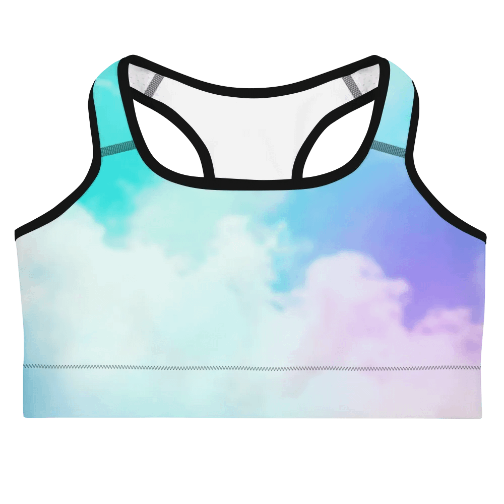Blur cloud rainbow Design Sports Bra - V2 product image (3)