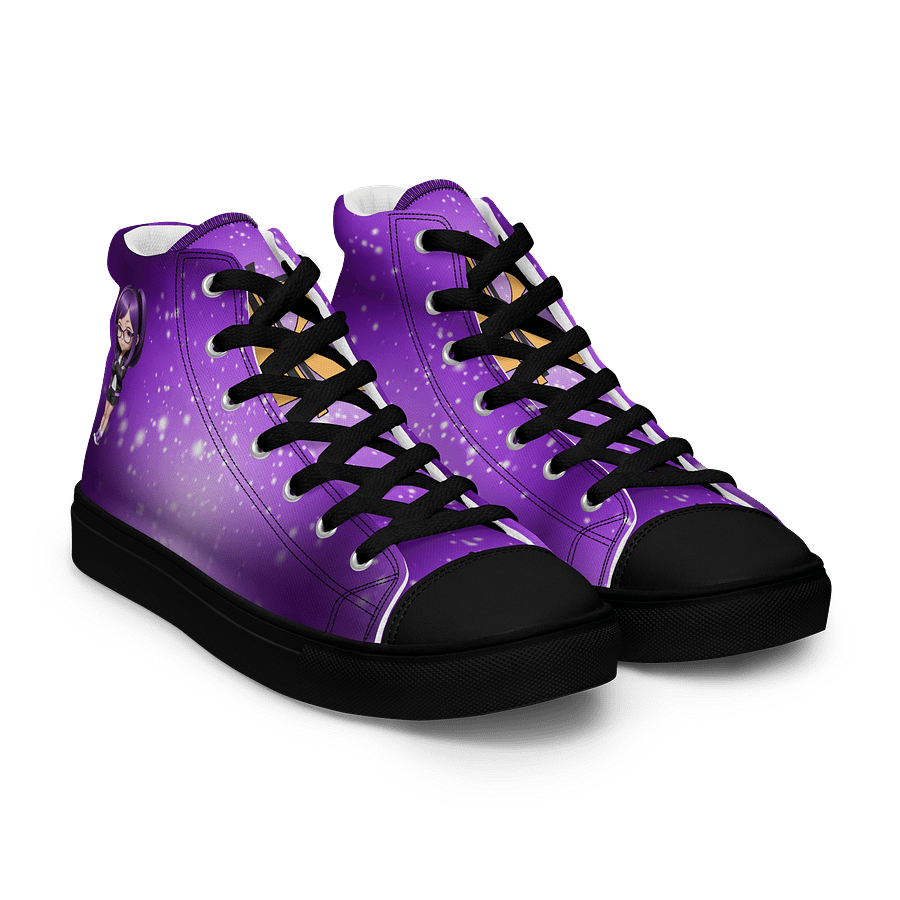 (Purple CHIBI) K Women's High Top Canvas Shoes product image (8)