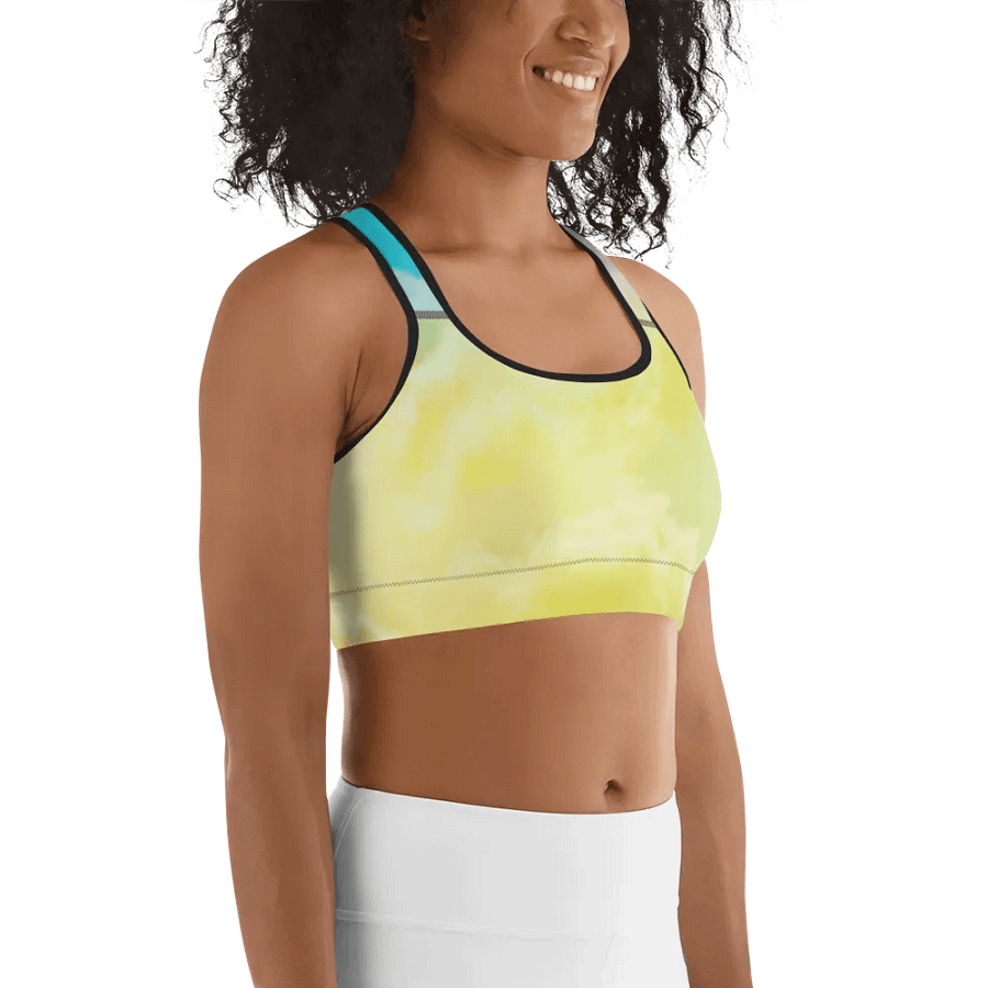 Blur cloud rainbow Design Sports Bra - V8 product image (11)