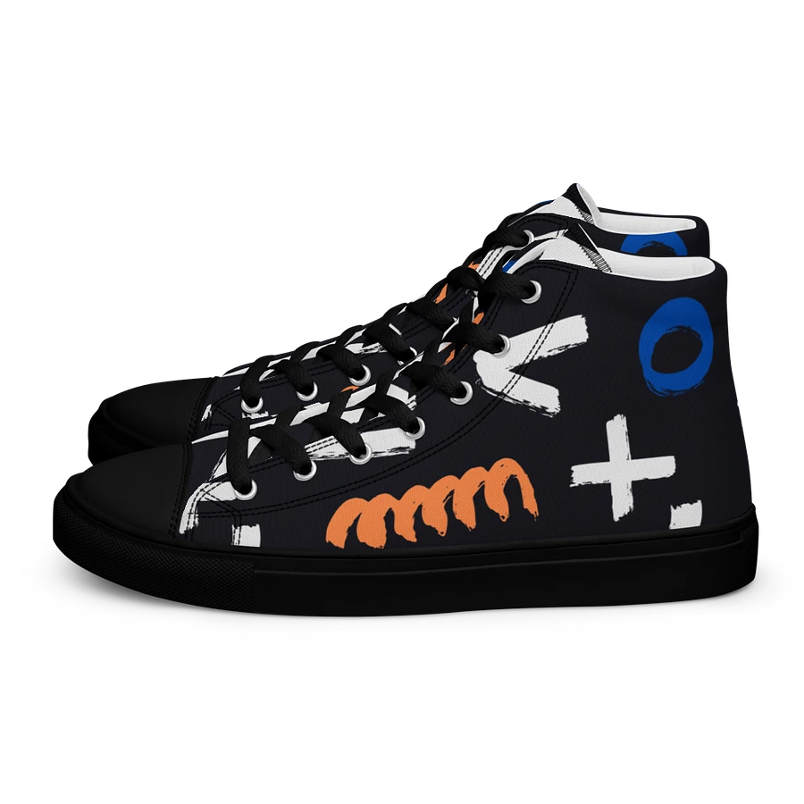 Geometry Men's High Top Canvas Shoes product image (3)