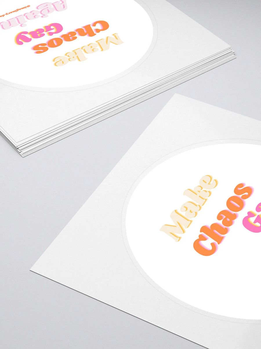 chaotic gay campaign stickers product image (4)
