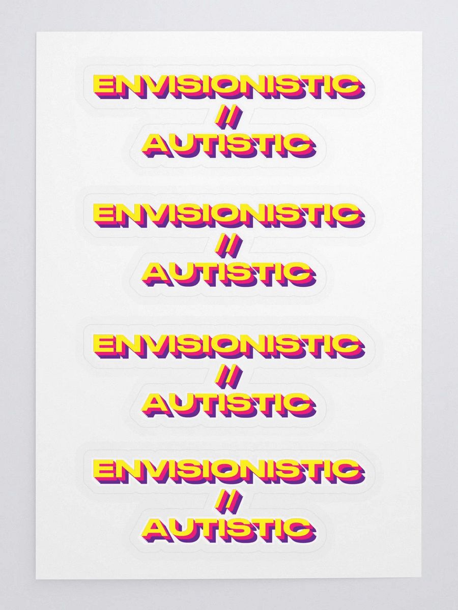 Envisionistic // Autistic Stickers product image (1)