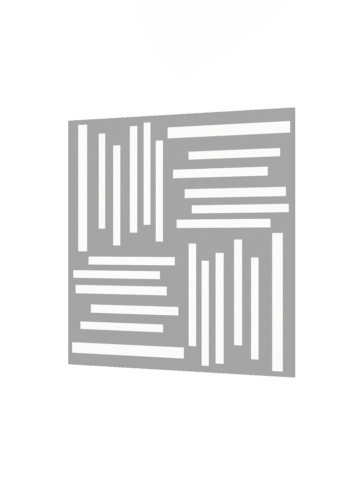 Minimalist geometry in grey and white Poster product image (2)