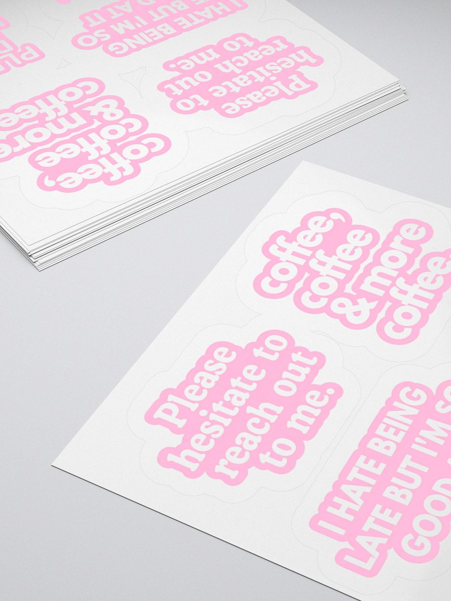 Sarcastic Kiss Cut Stickers Set product image (11)