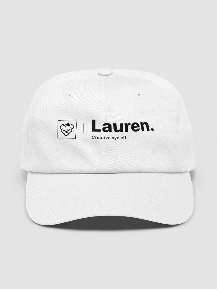 lauren's white dad hat product image (1)