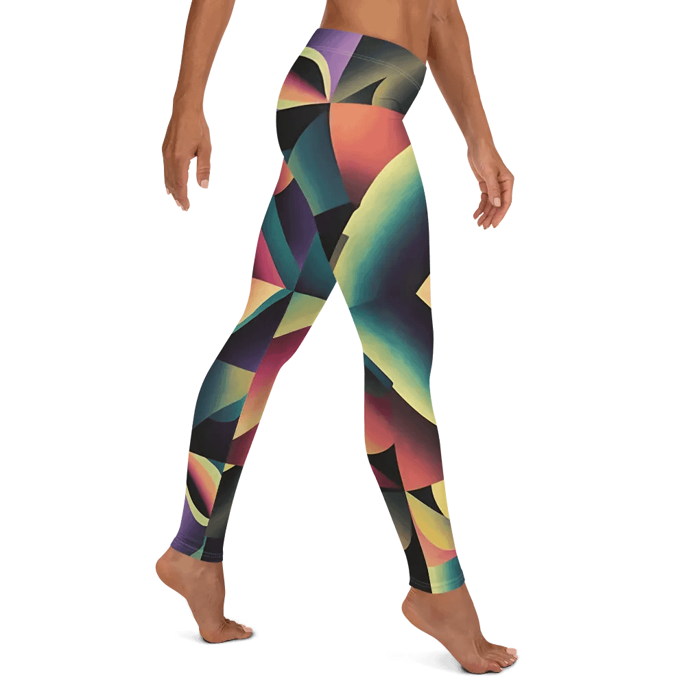Abstract Lithographic Pattern Design leggings - V7 product image (7)
