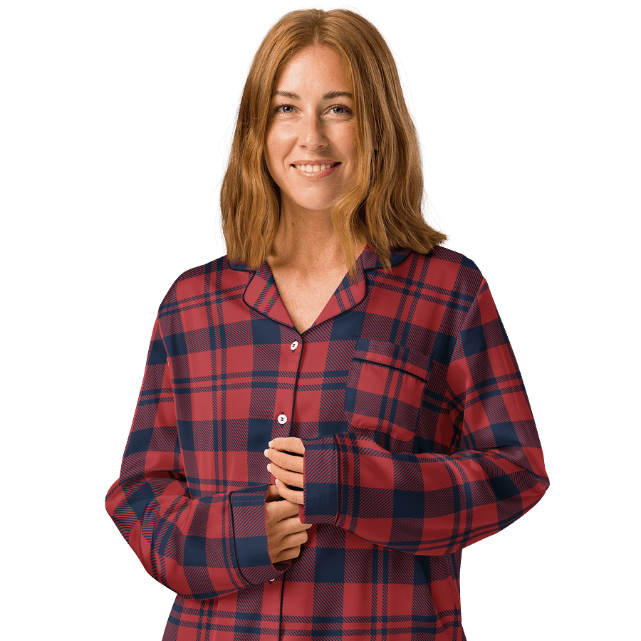Chic Tartan Dream Women's Pajama Top product image (4)