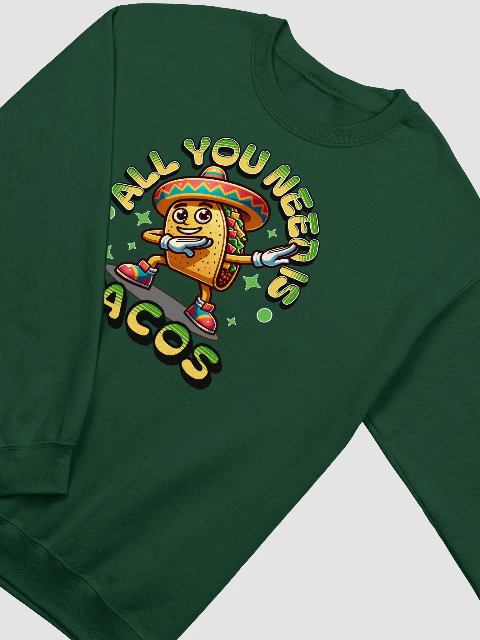 All You Need Is Tacos Fiesta Crewneck Sweatshirt product image (4)
