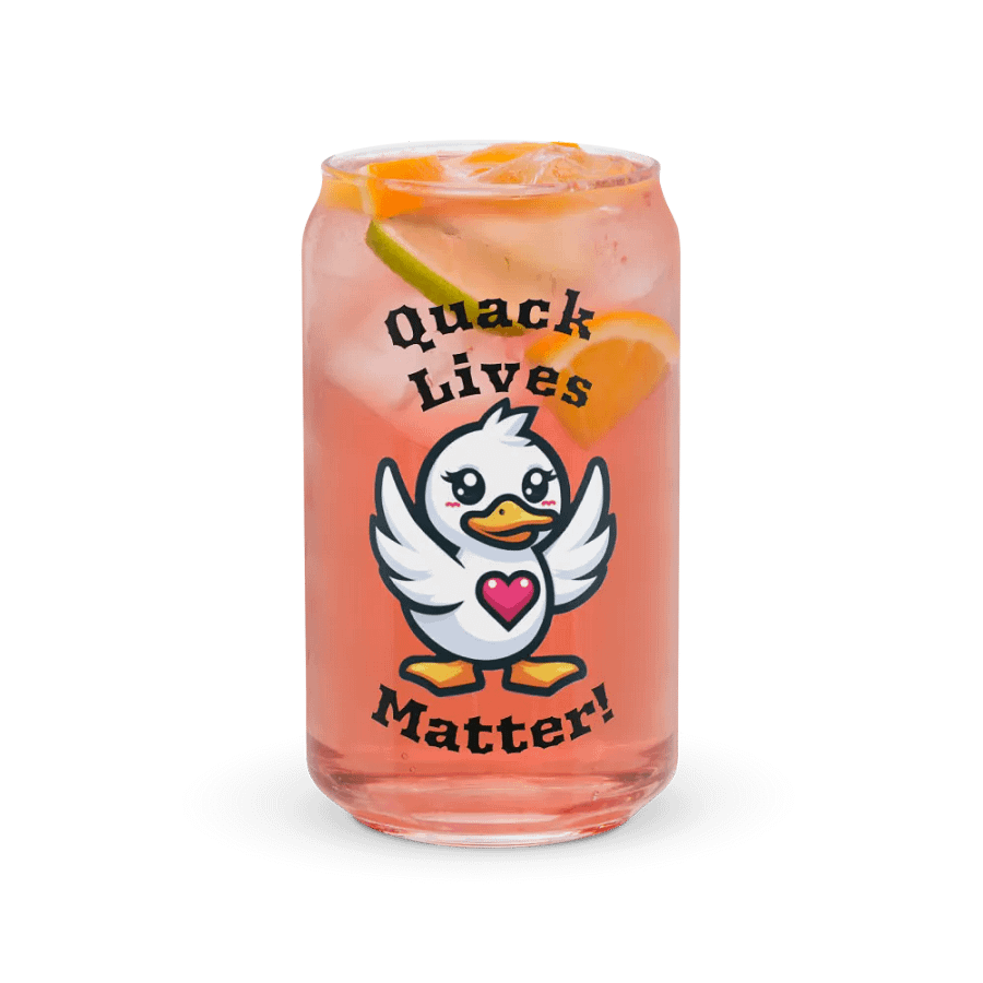 Quack lives matter glass product image (7)