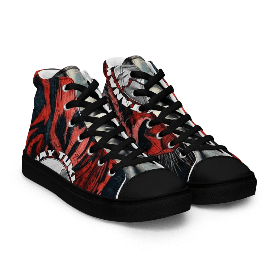 Buhay Tuklas Tiger Scribble Men's High Tops product image (11)