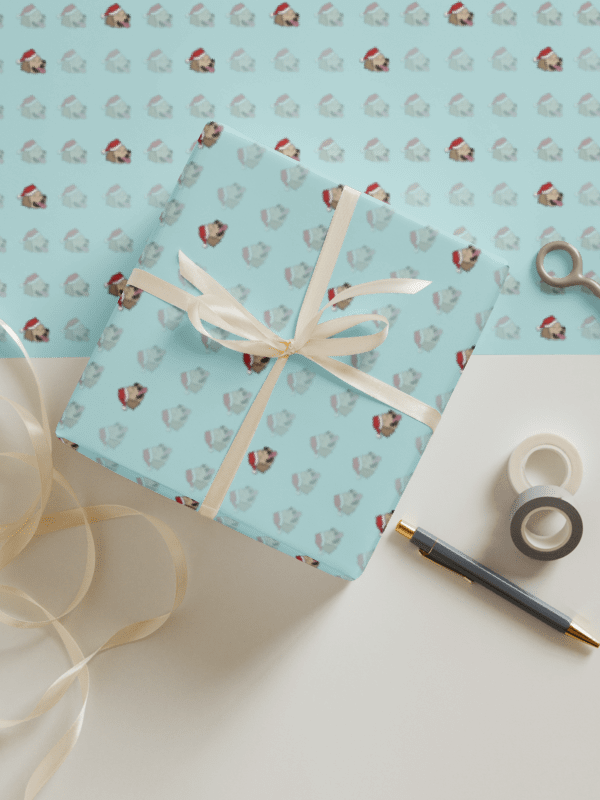 Festive Retrievers Christmas Gift Wrap Set product image (6)