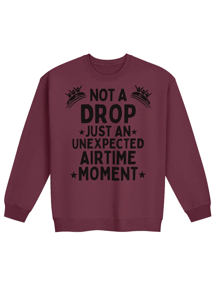 Not a Drop—Just an Unexpected Airtime Moment Sweatshirt Funny Roller Coaster Gift product image (1)
