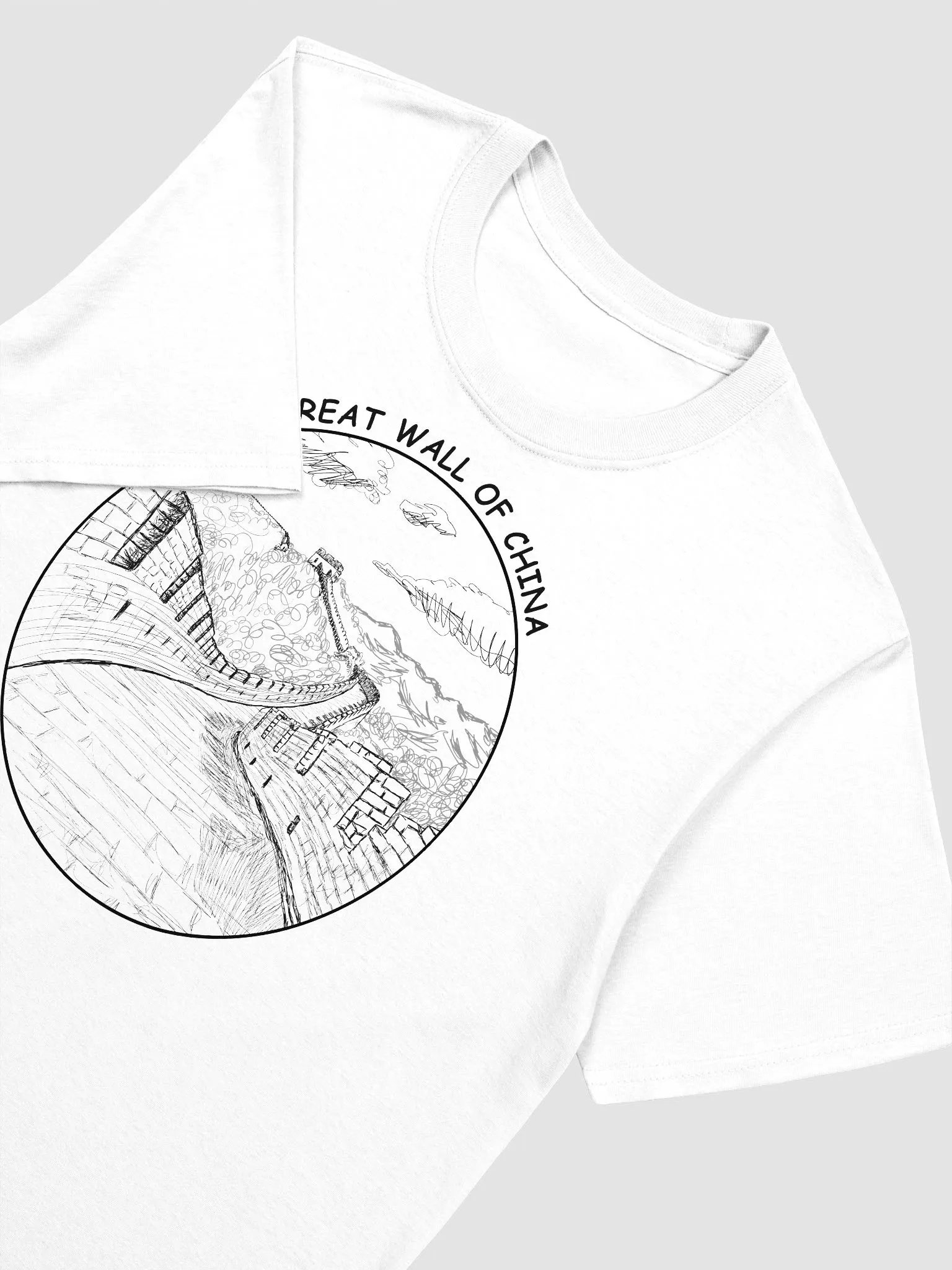 Great Wall of China Engineering Symbol Travel Souvenir T-Shirt product image (6)